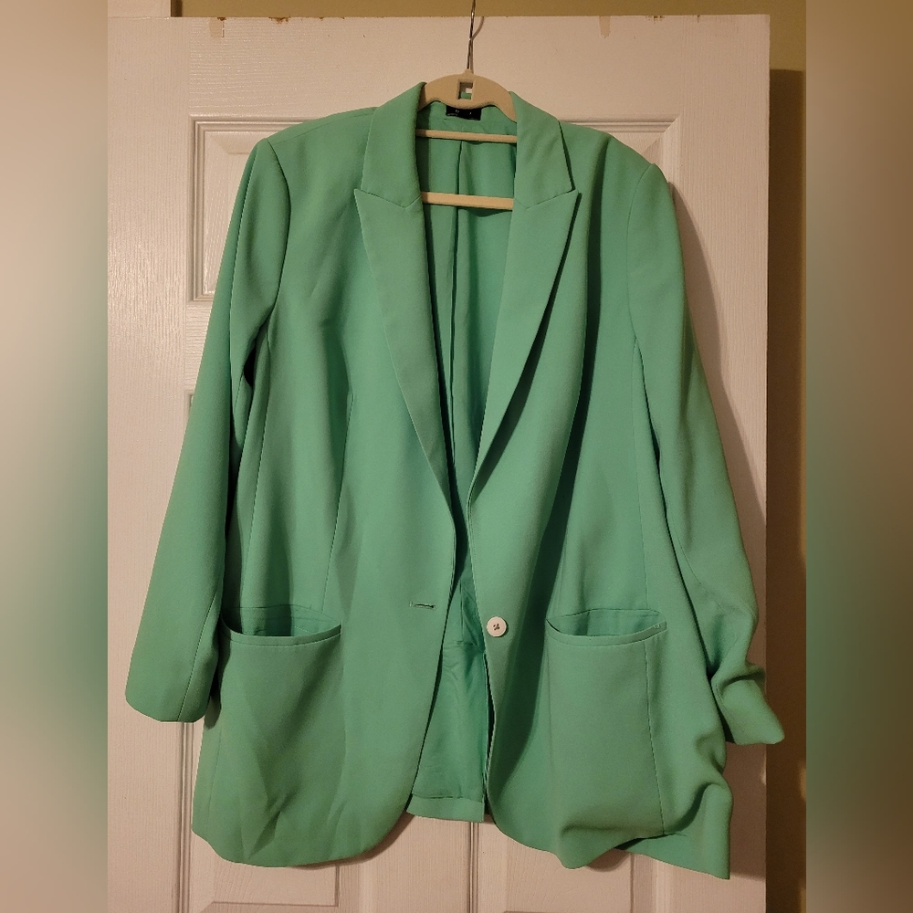 Express Minty Green Blazer